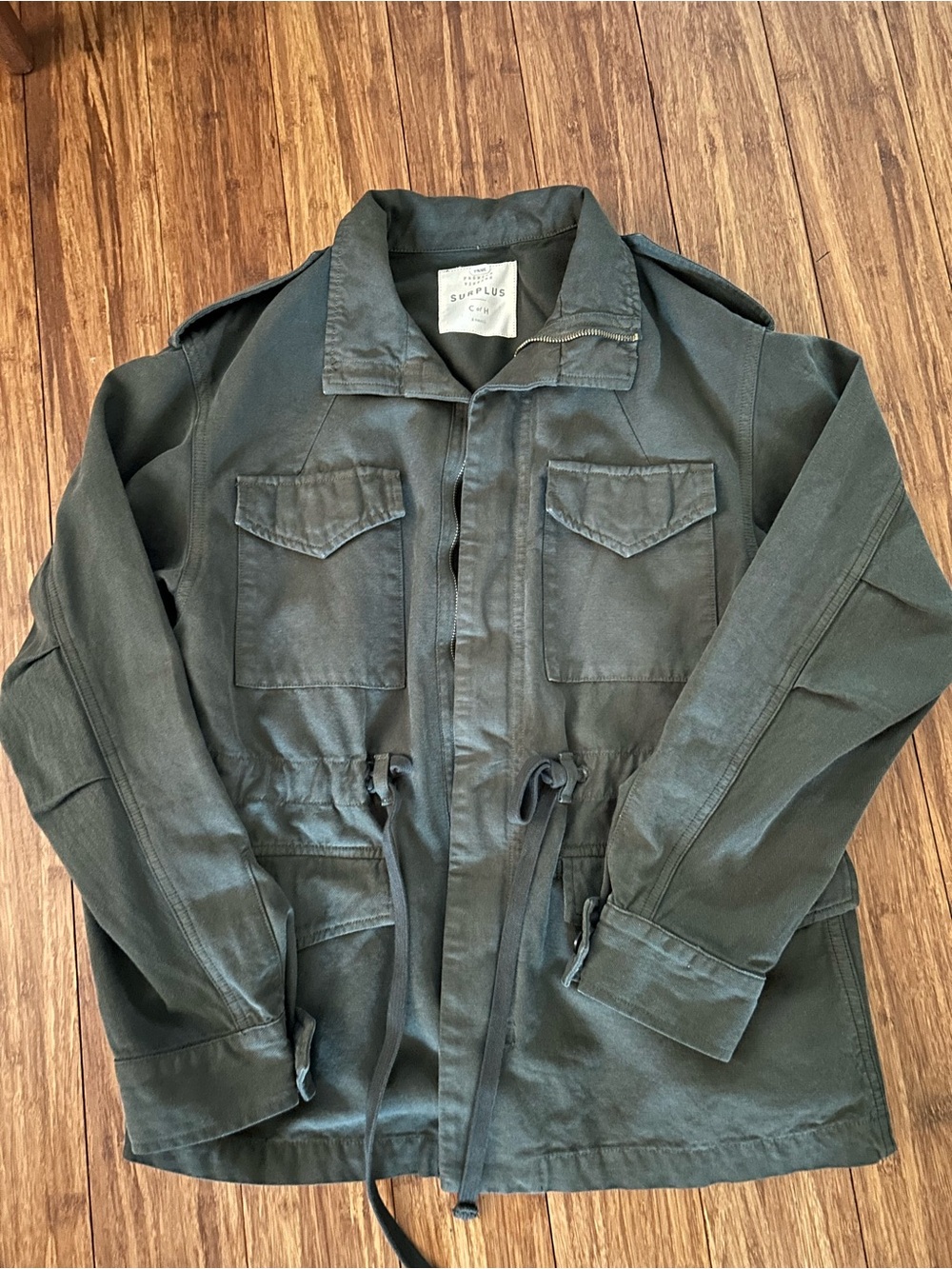 Citizens Of Humanity Utility Drawstring Waist Jacket - Olive